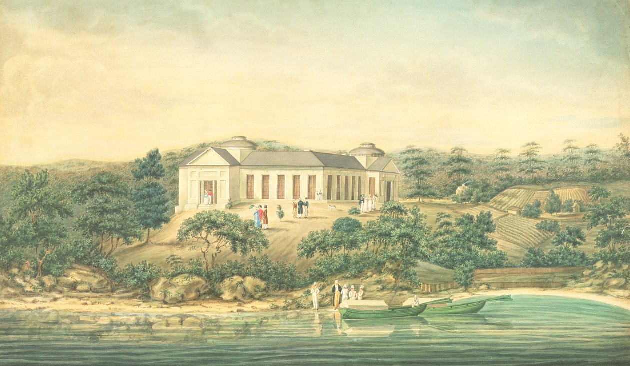 Henrietta Villa, Point Piper, casa do capitão John Piper, 1820 (wc) de Richard Read