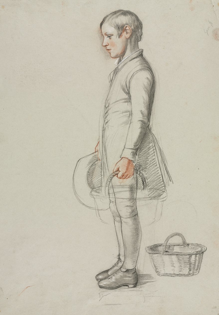 Estudo para Primos do País, c. 1847-1848. de Richard Redgrave