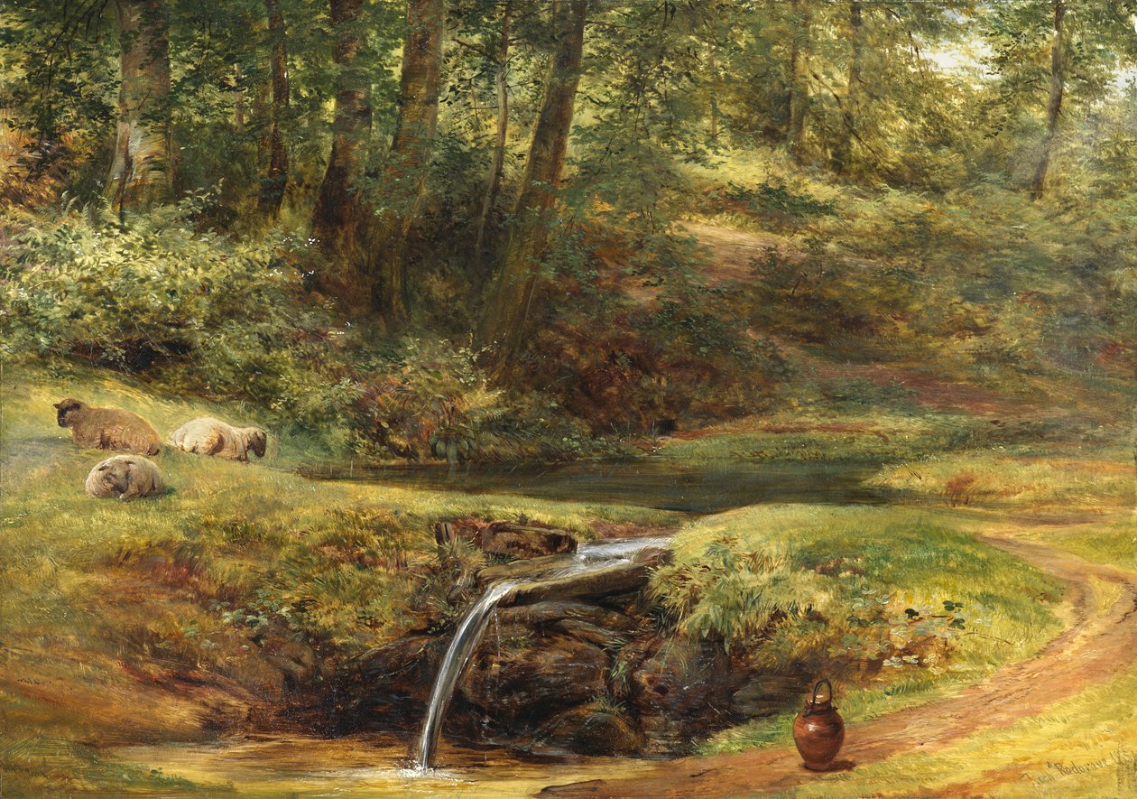 Estudo para a Primavera Sylvan, 1854 de Richard Redgrave