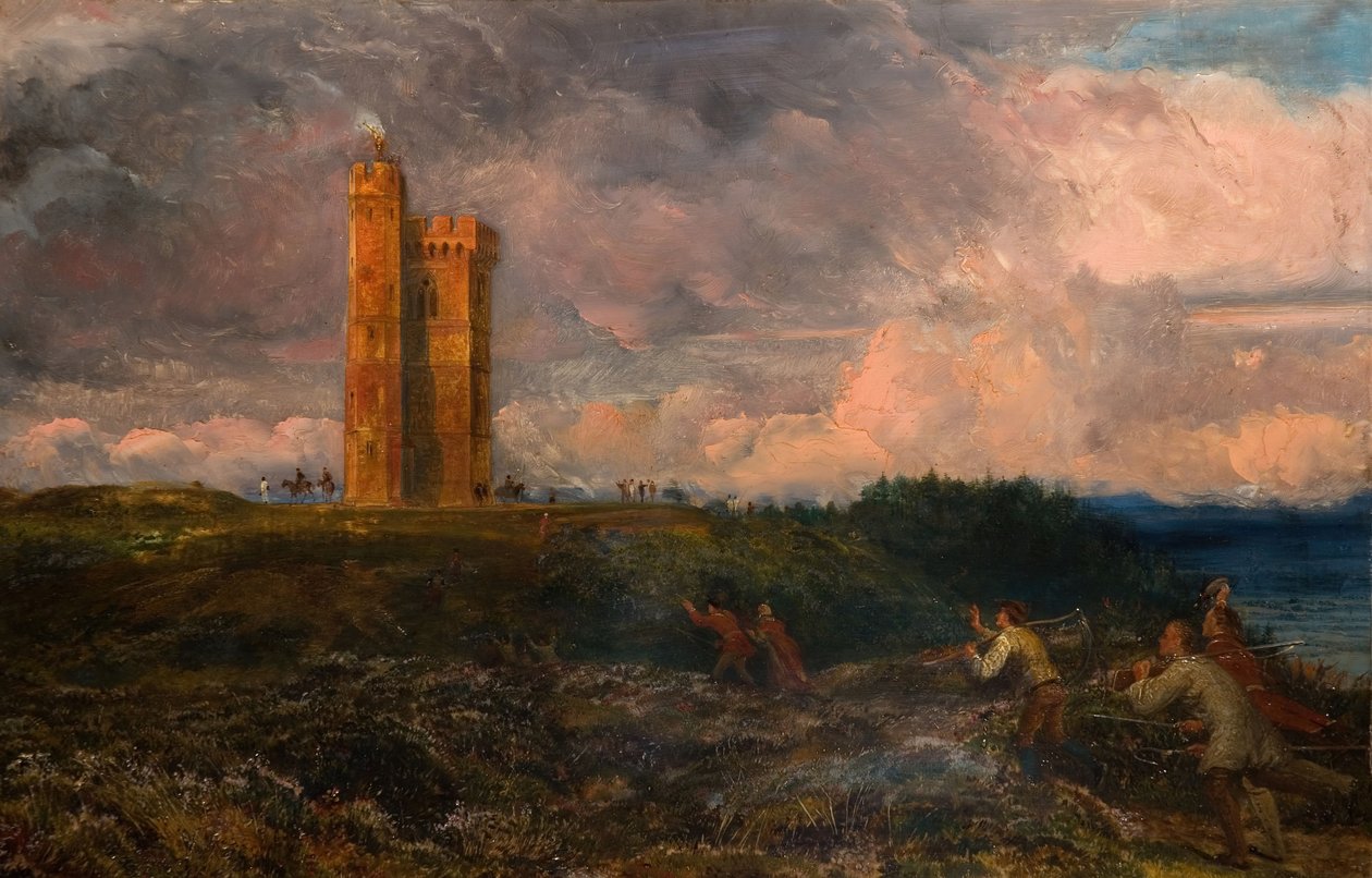 O disparo do farol 1868-1870. de Richard Redgrave