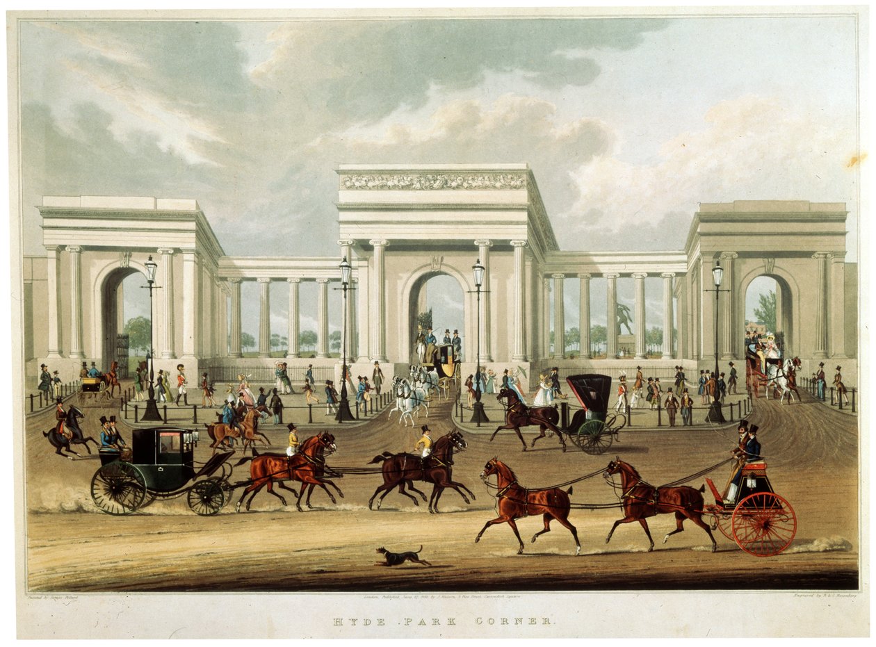 Esquina do Hyde Park, 1828 de Richard Rosenberg