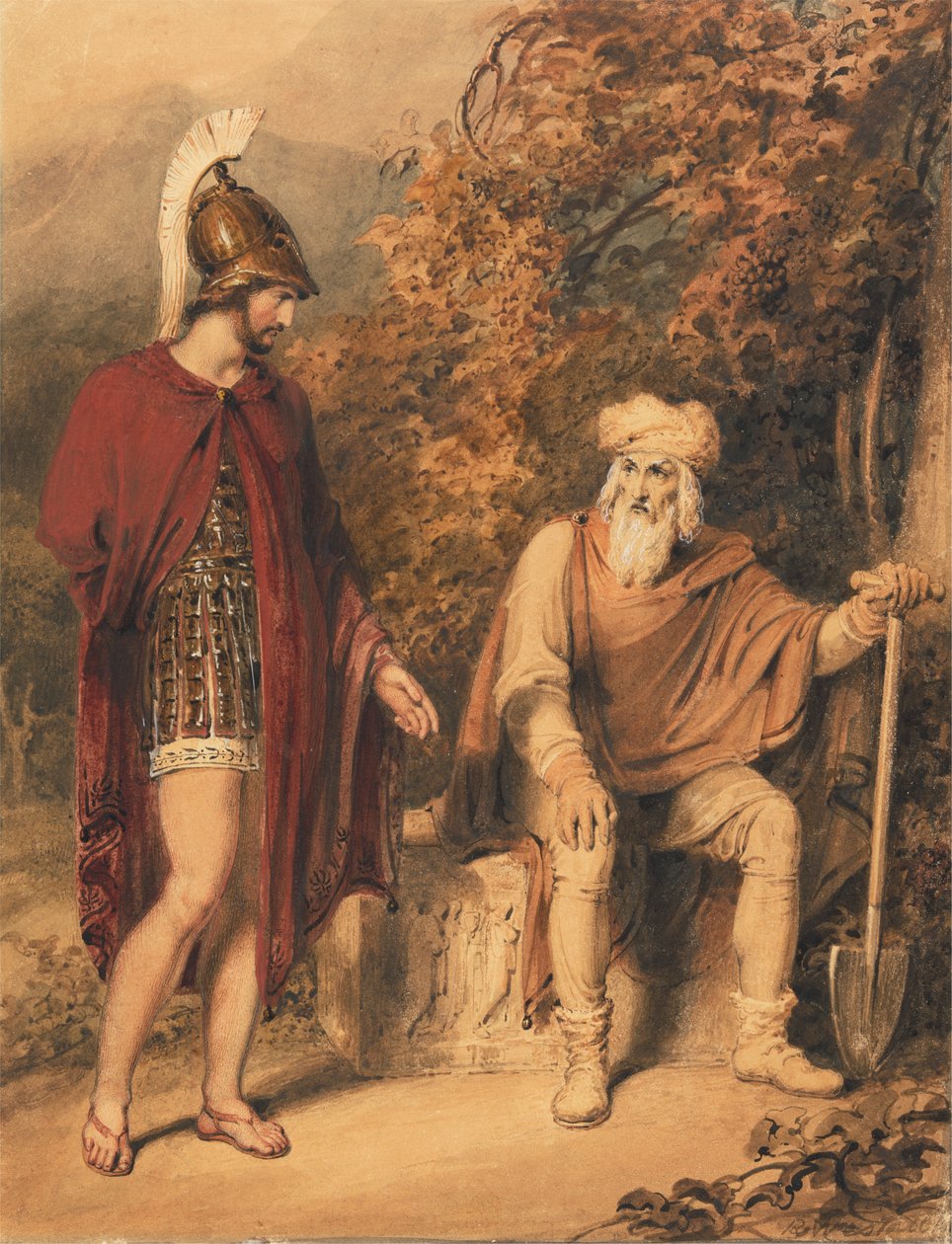 Alcibiades e Timon de Richard Westall