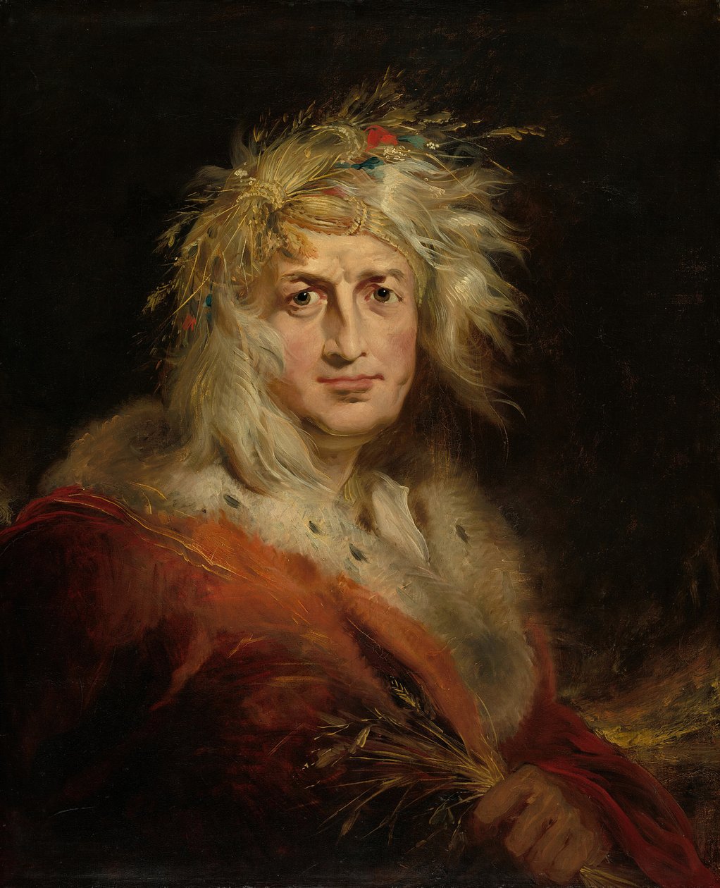 David Garrick como Rei Lear, c. 1815. de Richard Westall