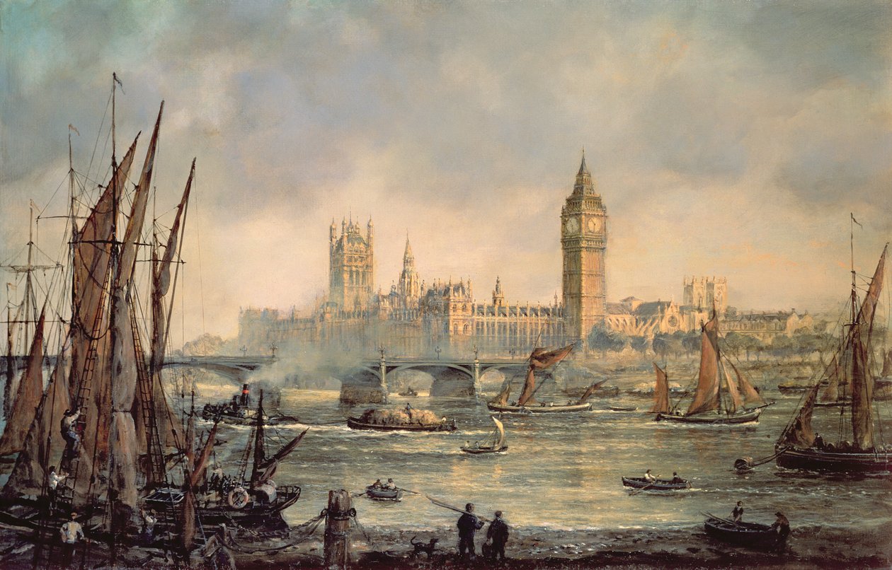 As Casas do Parlamento e Westminster Bridge de Richard Willis