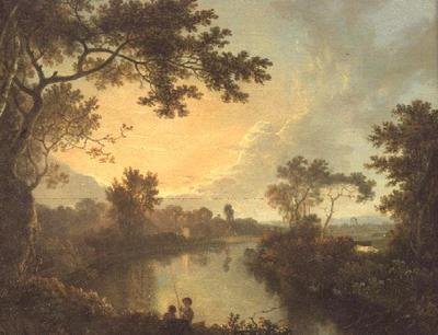 Uma vista do rio Dee perto de Eaton Hall de Richard Wilson