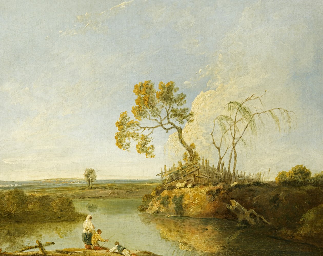 Remanso do Severn (óleo sobre tela) de Richard Wilson