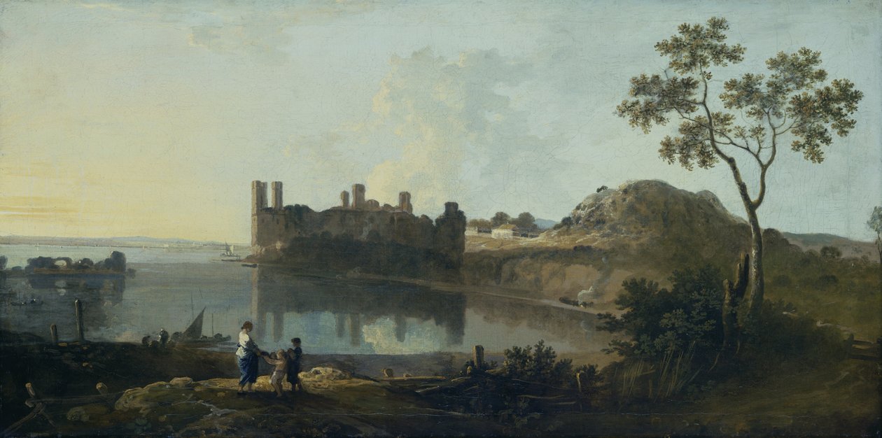 Castelo de Caernarvon (óleo sobre tela) de Richard Wilson