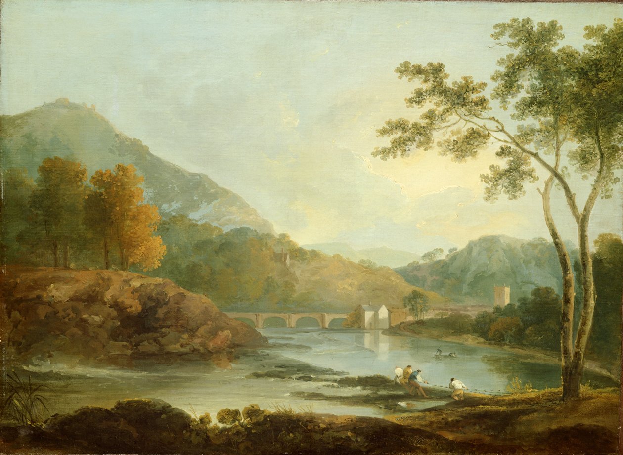 Castell Dinas Bran, Llangollen, c.1771 (óleo sobre tela) de Richard Wilson