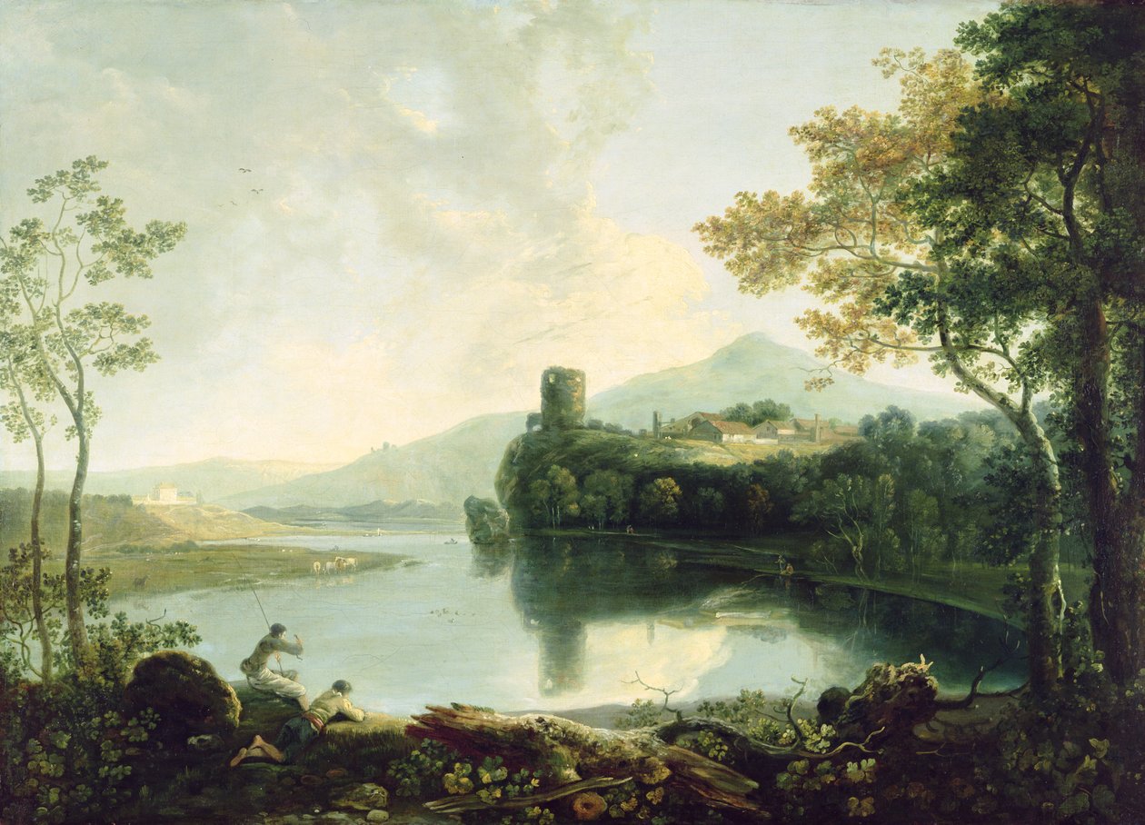 Castelo de Dolbardarn (óleo sobre tela) de Richard Wilson
