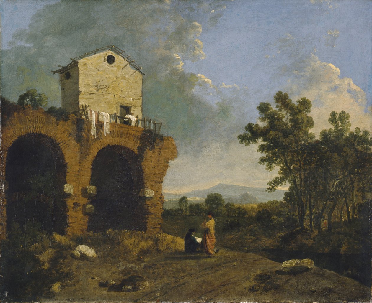 Villa de Adriano, perto de Tivoli de Richard Wilson