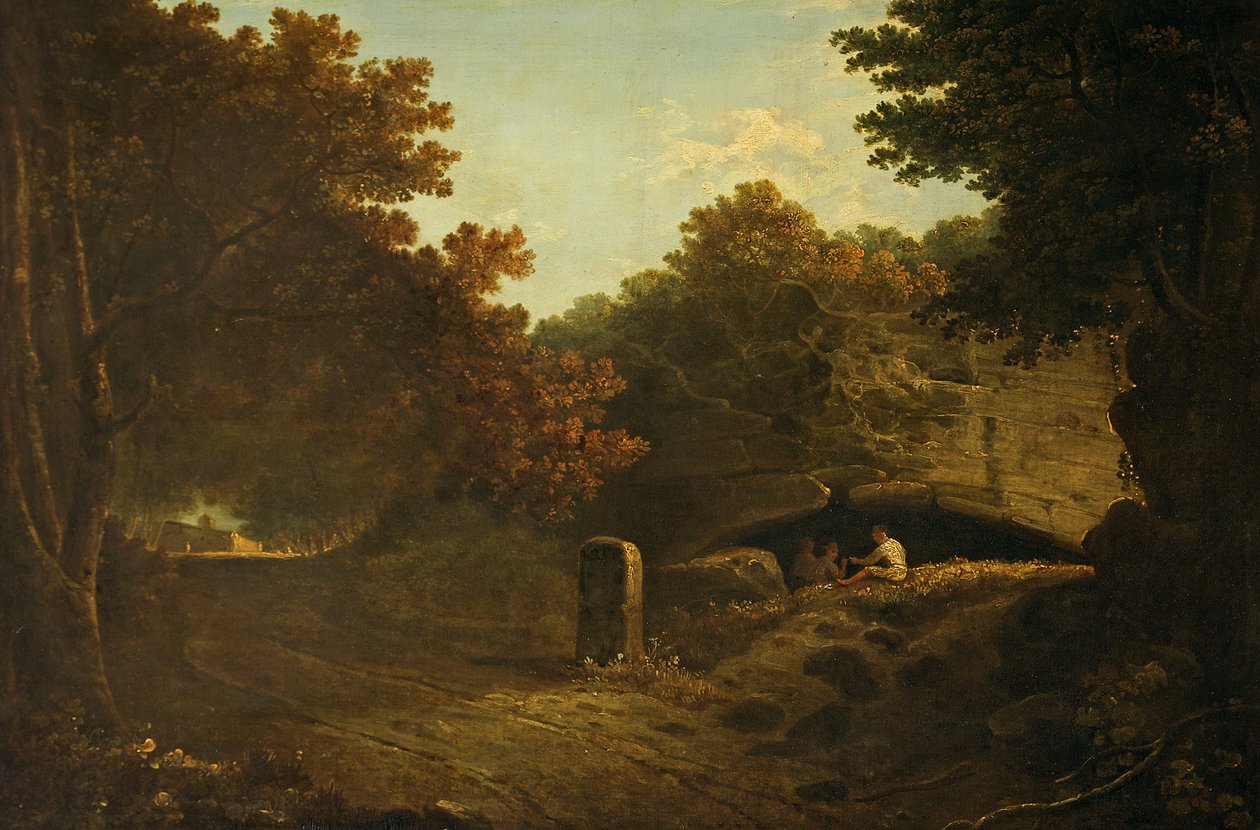 La Riccia, perto de Albano, Itália 1752-57 (óleo sobre tela) de Richard Wilson