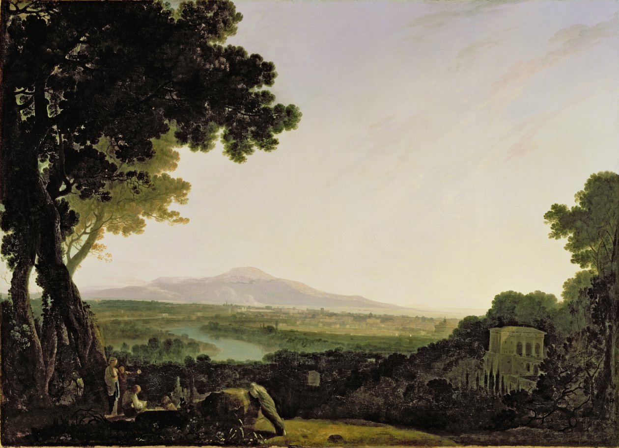 Roma da Villa Madama (óleo sobre tela) de Richard Wilson