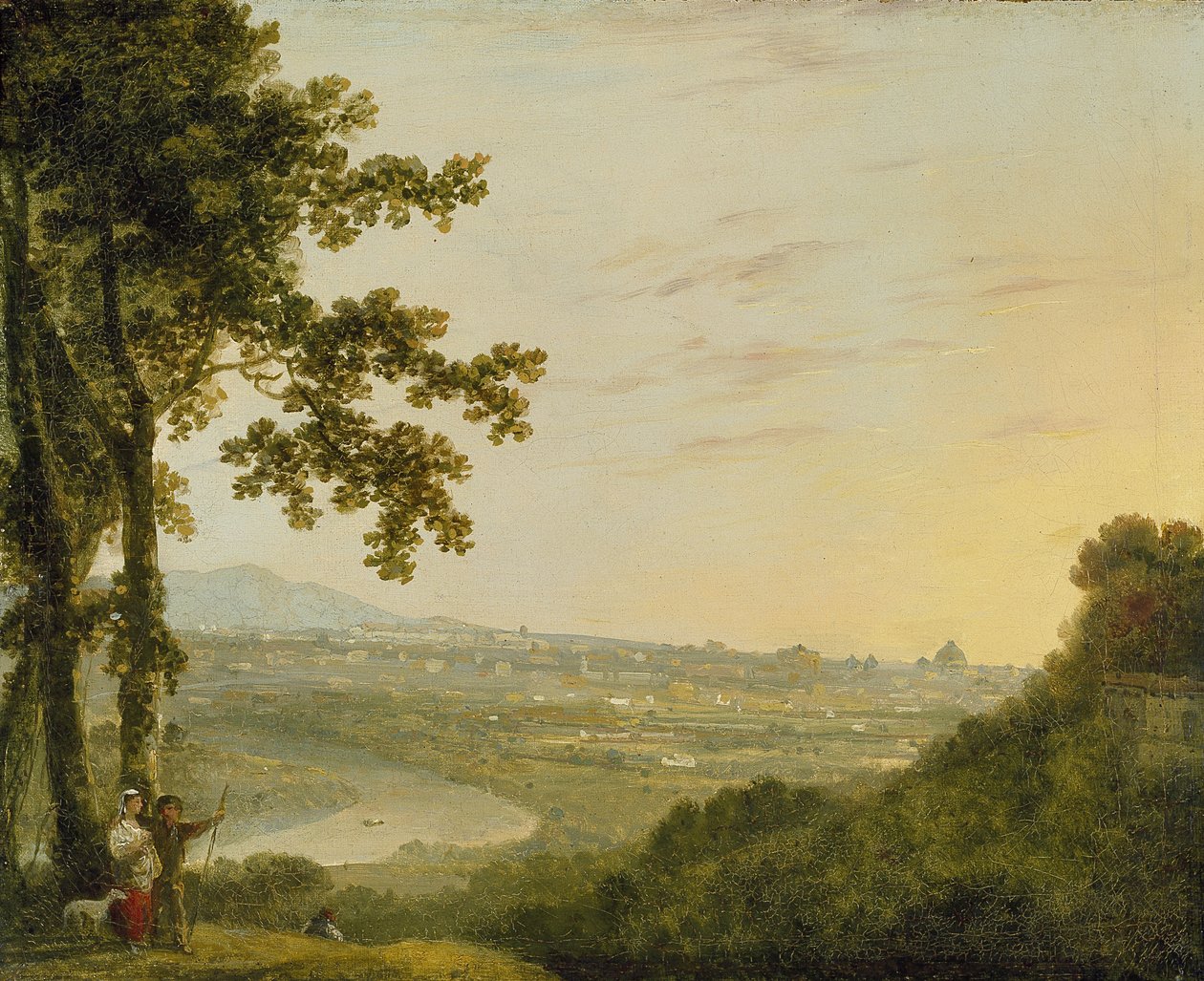 Roma da Villa Madama, durante ou pós 1753 (óleo sobre tela) de Richard Wilson