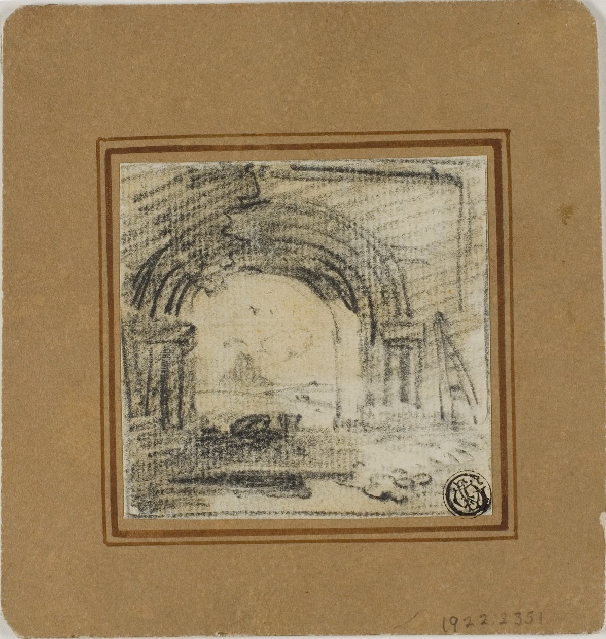 Esboço de um arco de Richard Wilson