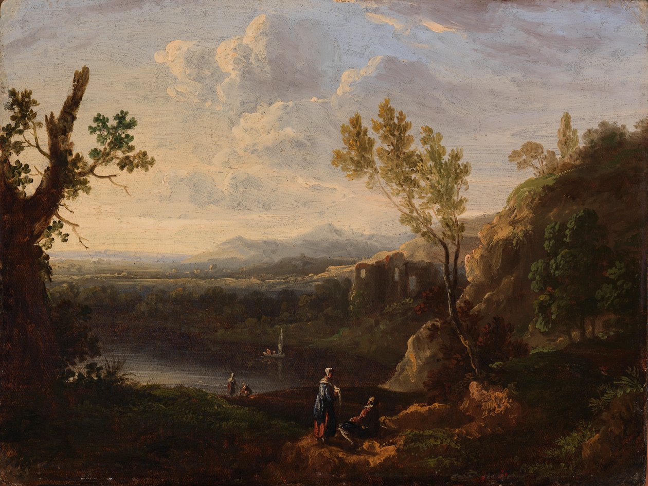 Pequena Paisagem, meados do século XVIII. de Richard Wilson