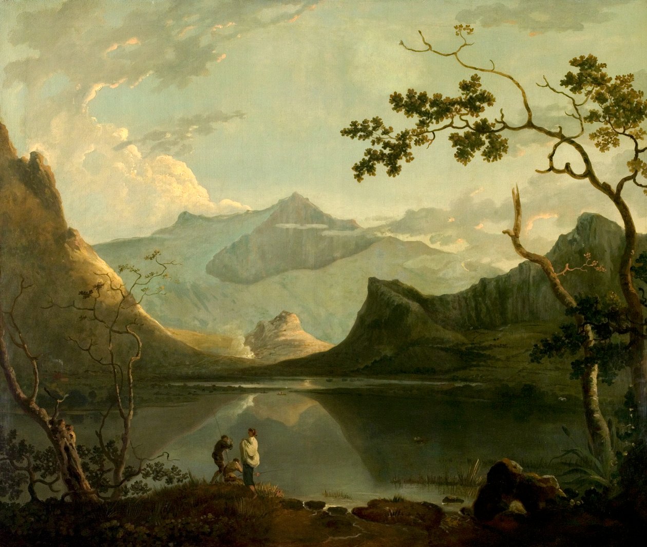 Snowdon de Llyn Nantlle, North Wales, c.1765-67 (óleo sobre tela) de Richard Wilson
