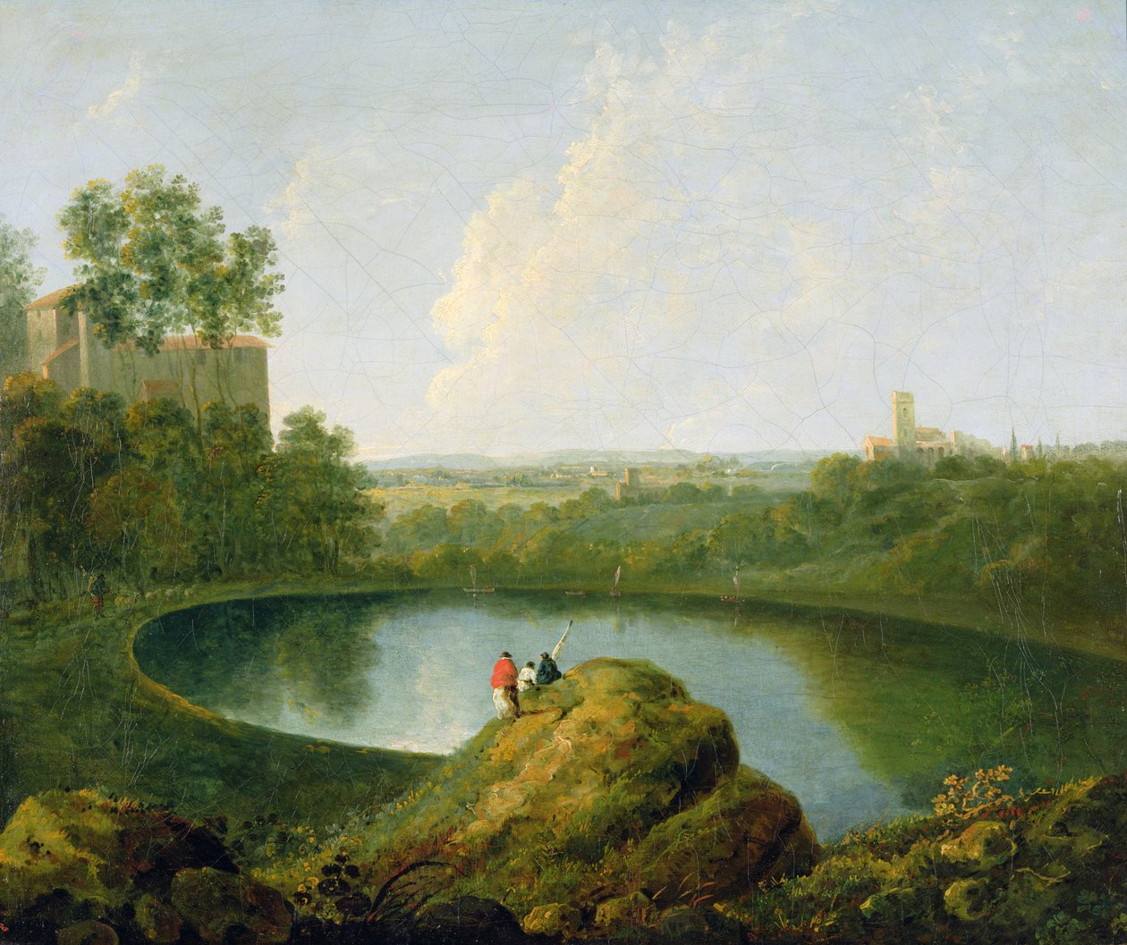 A Cabeça do Lago Nemi (óleo sobre tela) de Richard Wilson