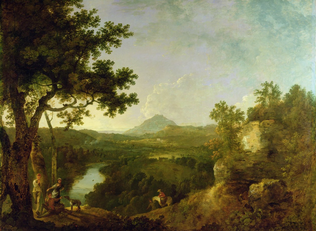 Veja perto de Wynnstay, a sede de Sir Watkin Williams-Wynn de Richard Wilson