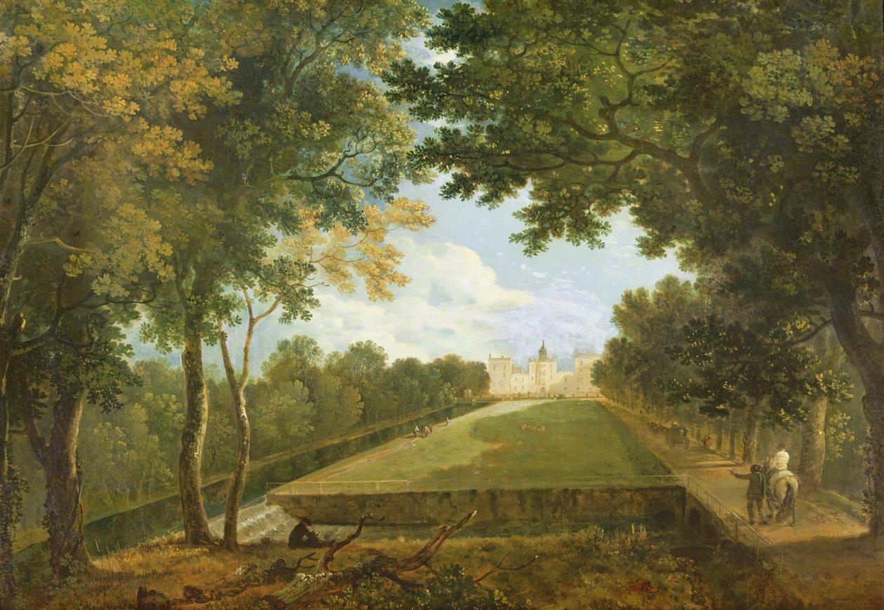 Wilton House, vista Este mostrando a antiga entrada (óleo sobre tela) de Richard Wilson