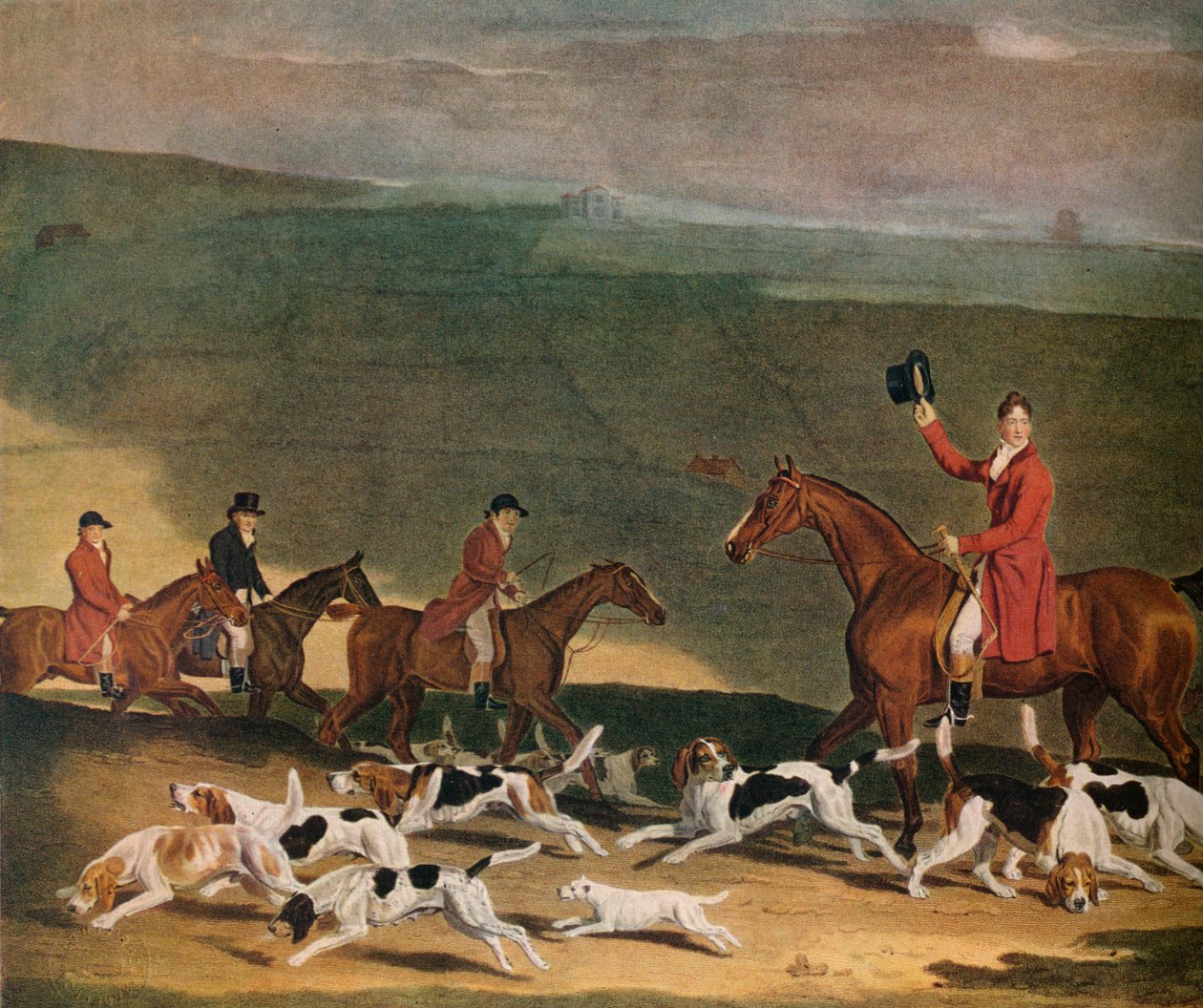 Francis Dukinfield Astley, Esq., E seus Harriers, 1809. 1941 de Richard Woodman