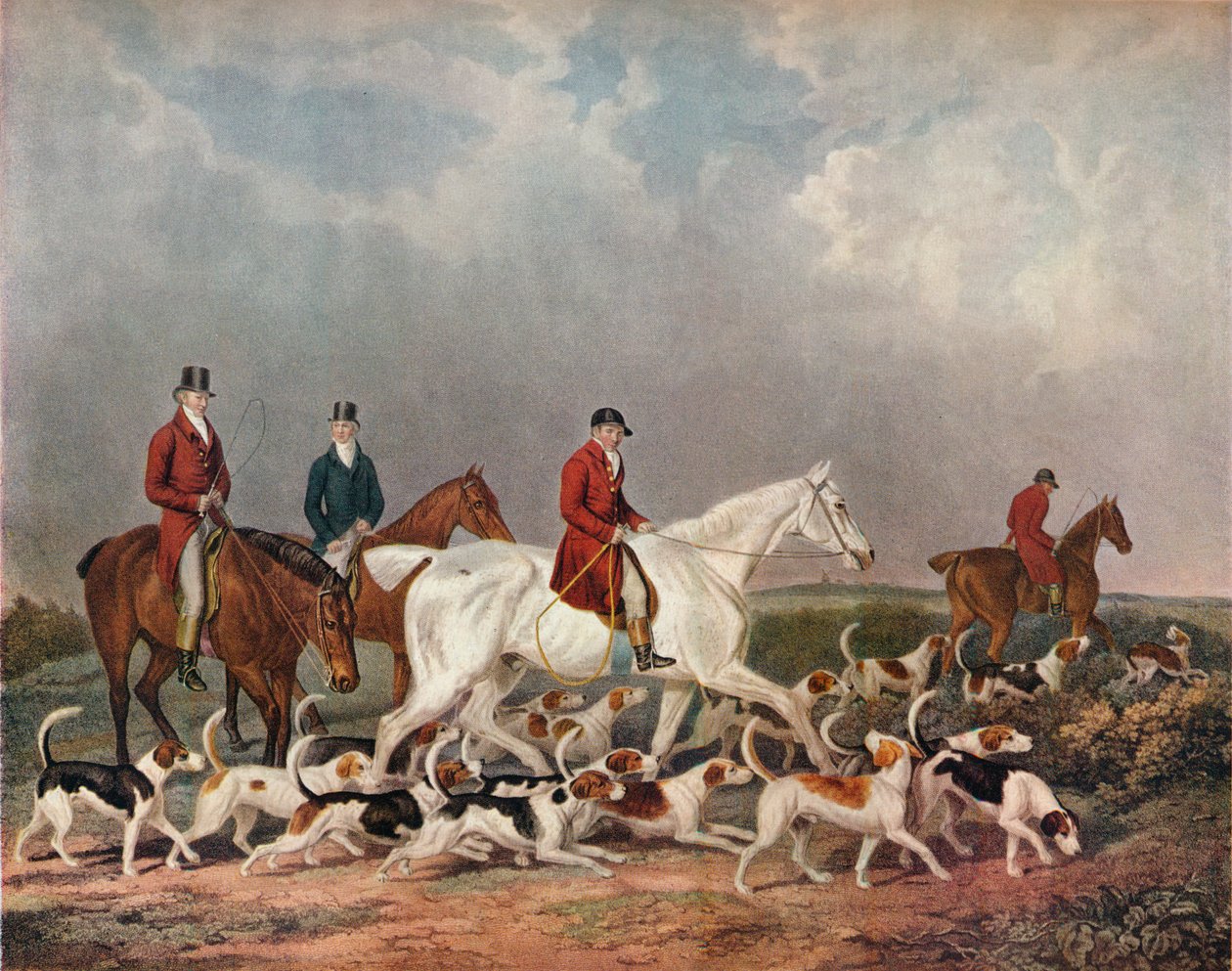 O Conde de Derbys Stag Hounds, c1823 de Richard Woodman