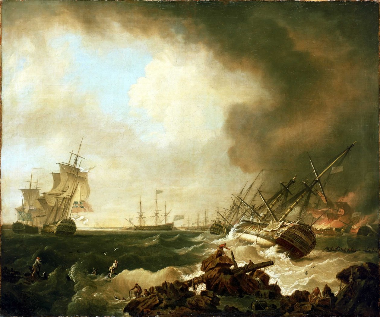 A batalha da baía de Quiberon, 21 de novembro de 1759: o dia seguinte de Richard Wright