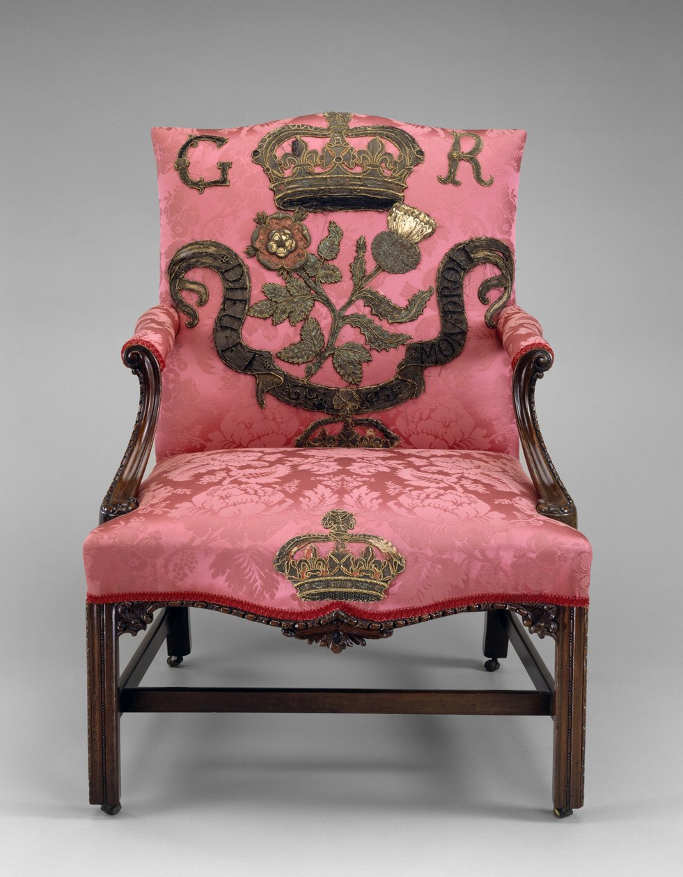 Poltrona, c.1750 (mogno e estofamento) de Richard and Elwick Edward (attr. to) Wright