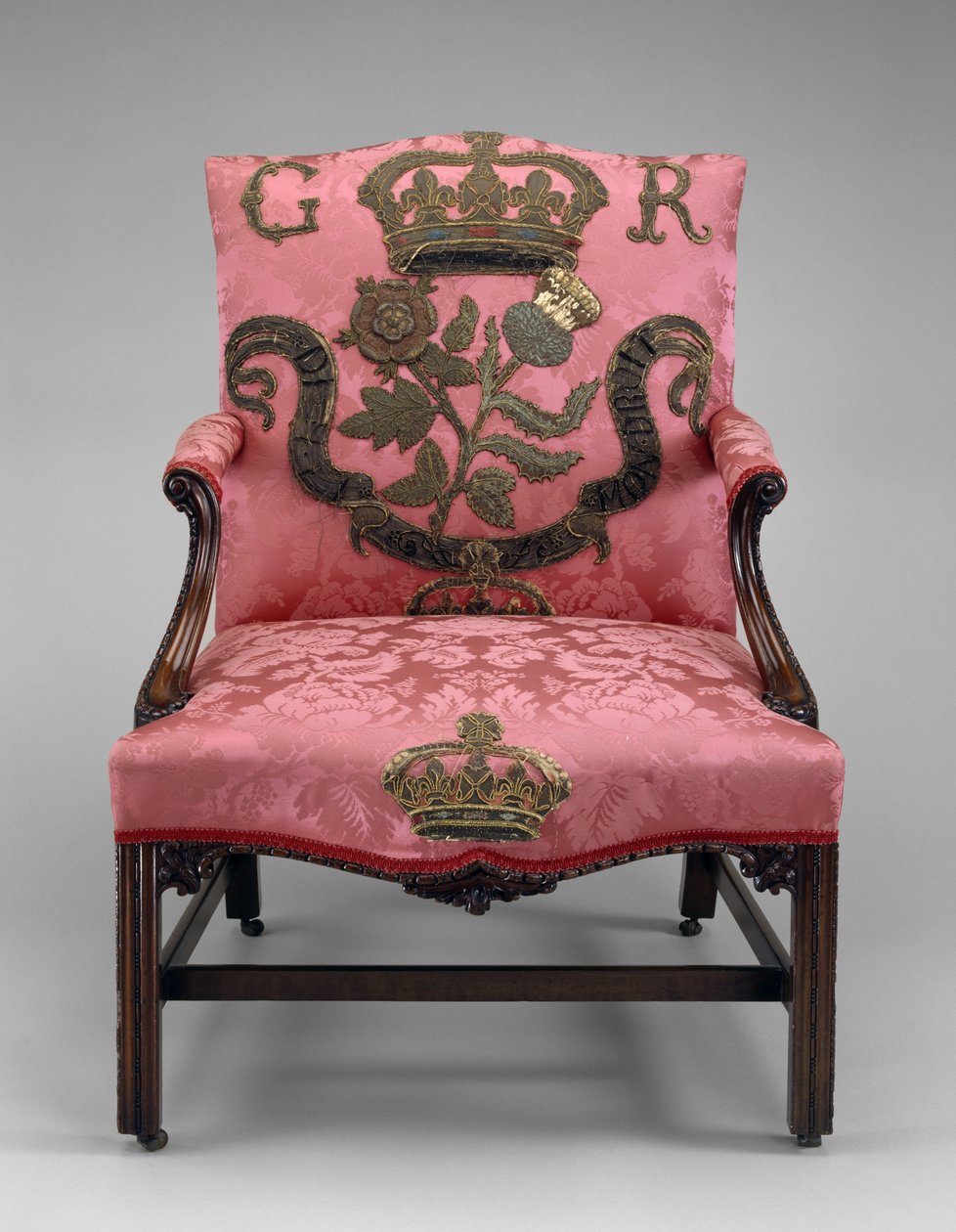 Poltrona, c.1750 (mogno e estofamento) de Richard and Elwick Edward (attr. to) Wright