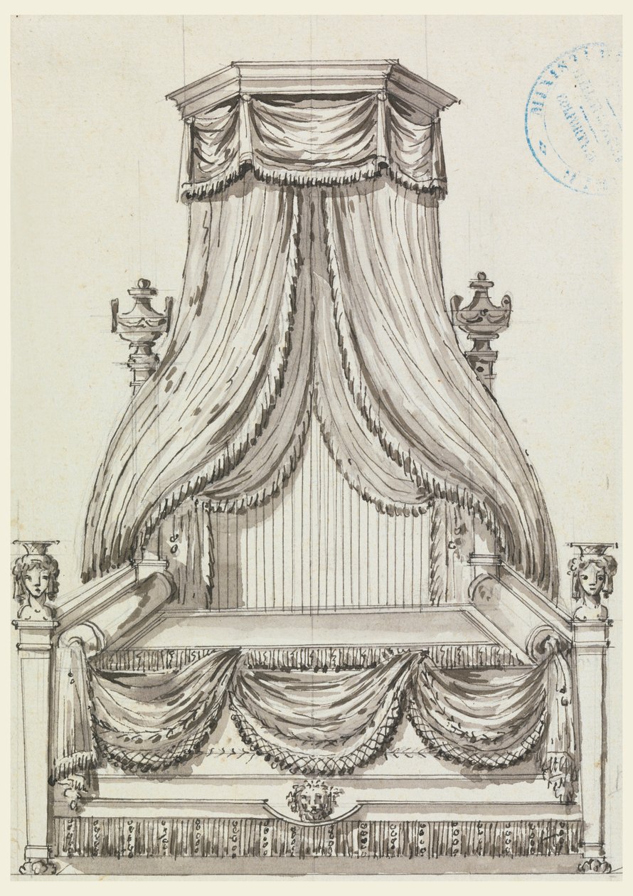Desenho Original, Cahier VII, placa 3 de Richard de Lalonde