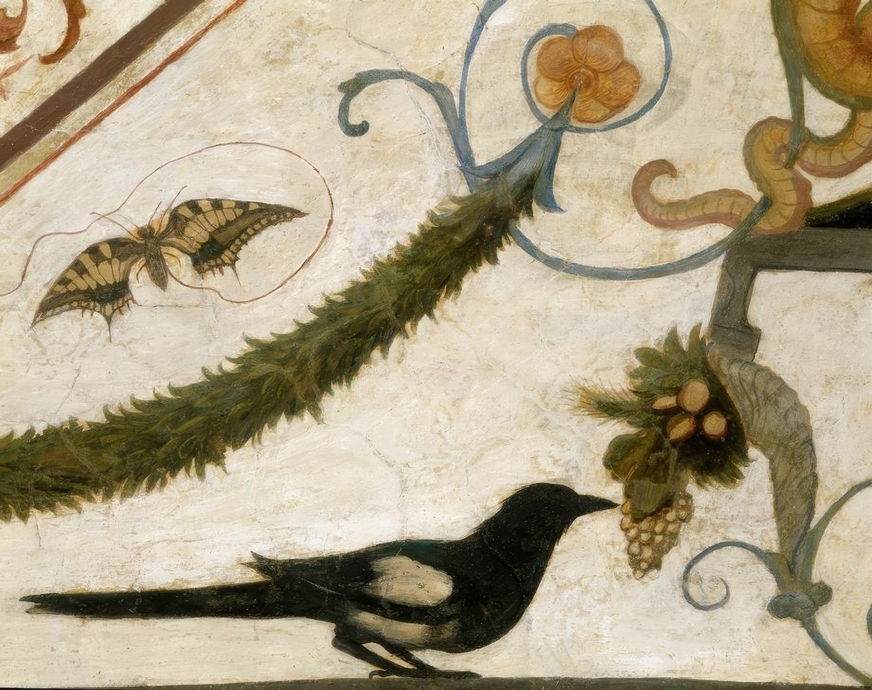 R.Ghirlandaio, Grotesco, Pássaro de Ridolfo Ghirlandaio