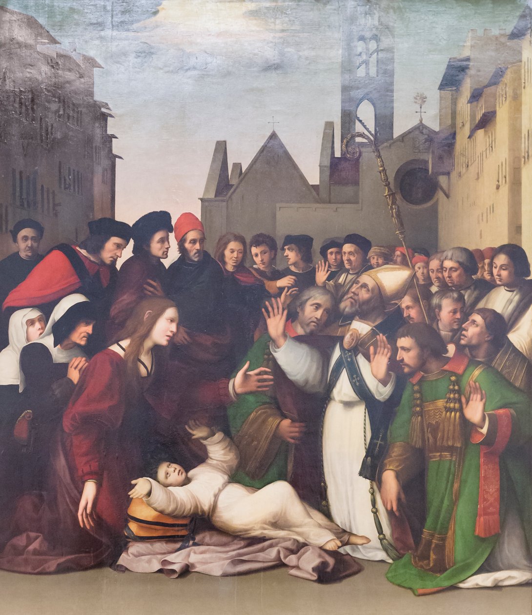St Zenobius ressuscita um rapaz dos mortos de Ridolfo Ghirlandaio