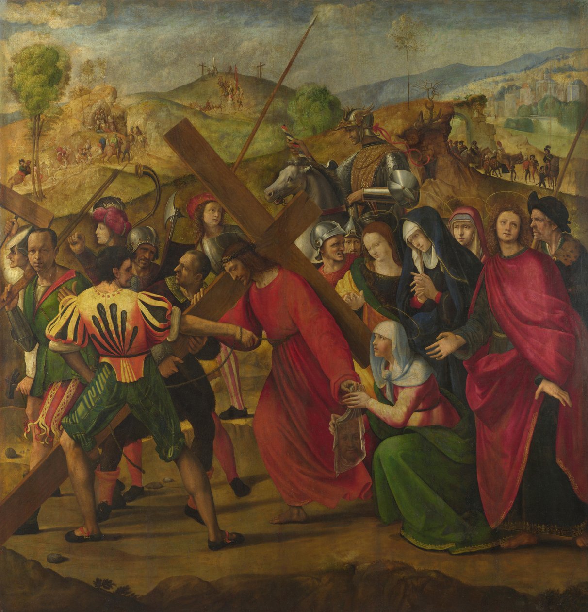 A Procissão ao Calvário, c. 1505 de Ridolfo Ghirlandaio