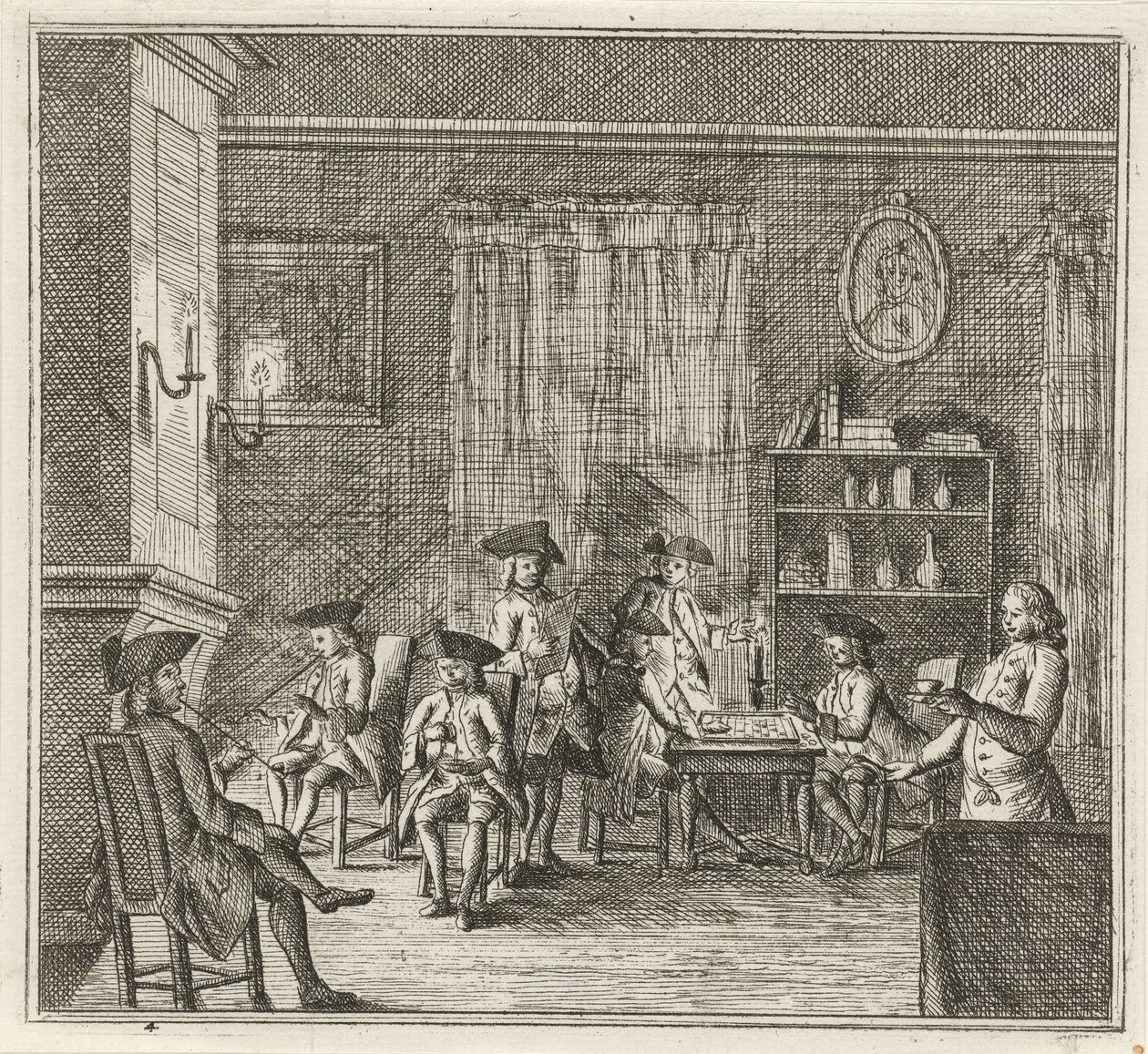 Interior com várias figuras
O Inverno. (título da série)
Cenas de Inverno (título da série) de Rienk Jelgerhuis