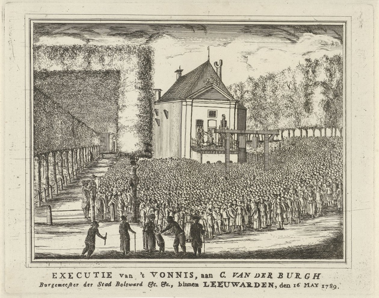 Execução de Cornelis van den Burgh, 1789 Execução de 