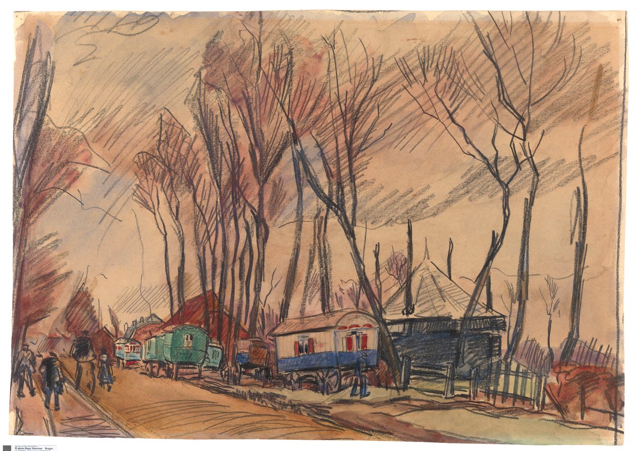 Estrada à chuva - Amersfoort de Rik Wouters