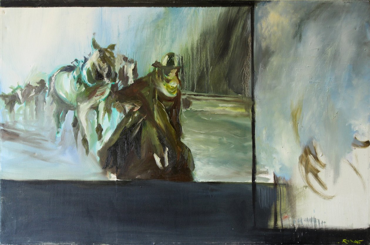 Depois de Open Range, 2015 (aguarela) de Rob D Davies