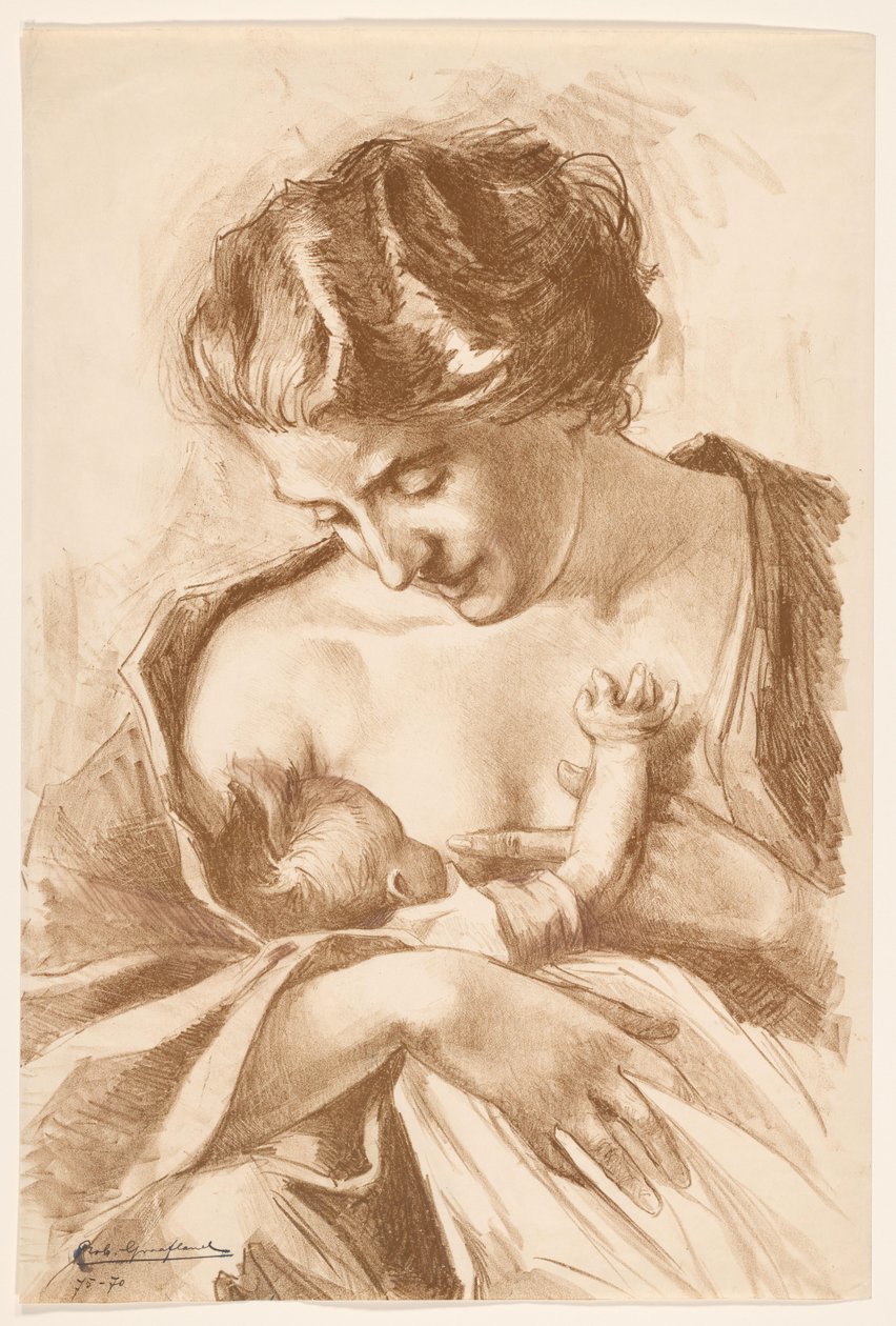 Mãe com filho de Rob Graafland (signed by artist)