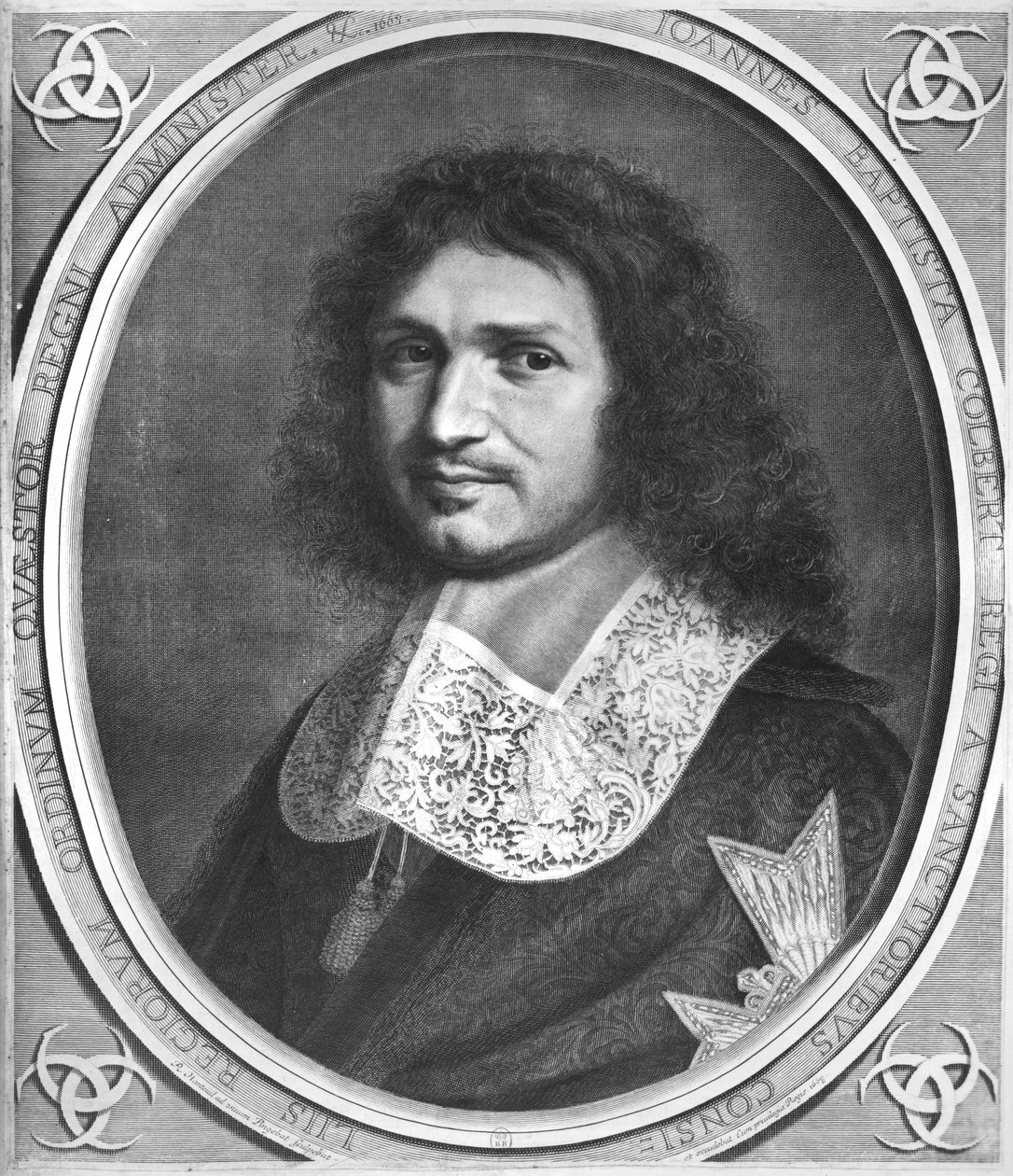 Retrato de Jean Baptiste Colbert (1619-83) de Robert Nanteuil