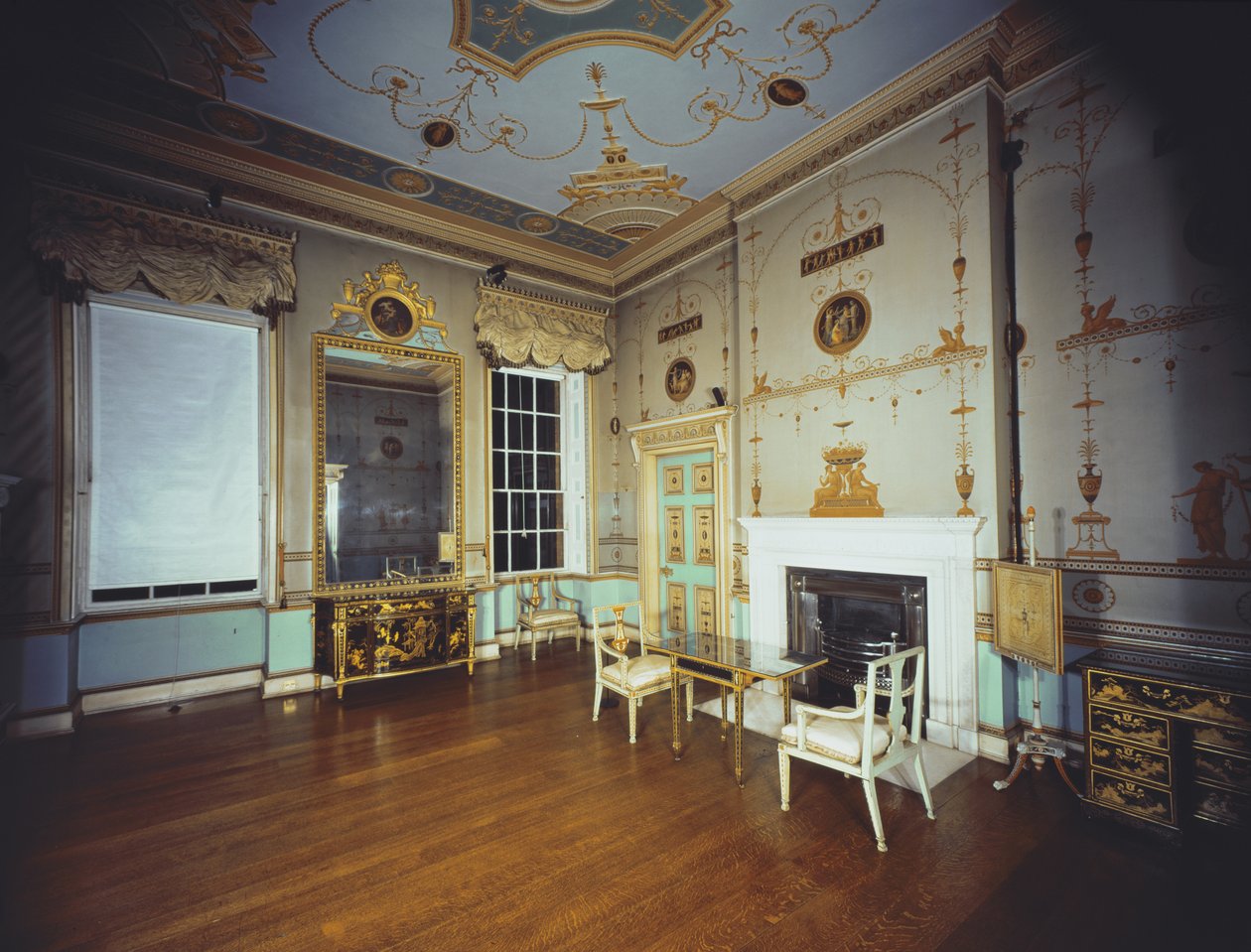 Vista do vestiário etrusco, 1773-74 de Robert Adam