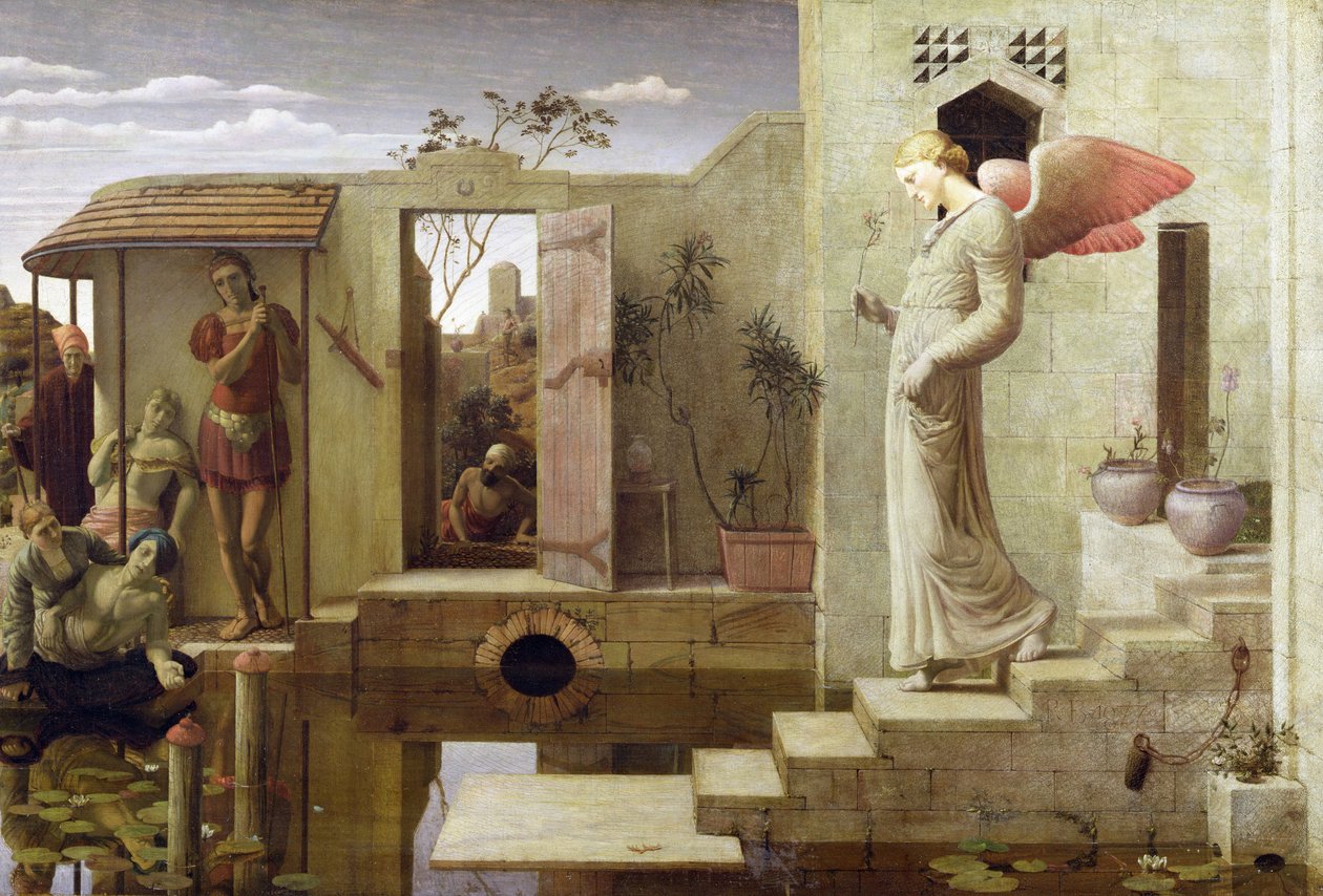 A piscina de Bethesda, 1877 de Robert Bateman