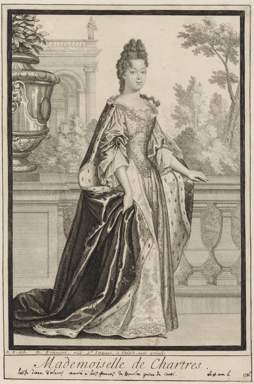Louise Diane de Orleans, Mademoiselle de Chartres de Robert Bonnart