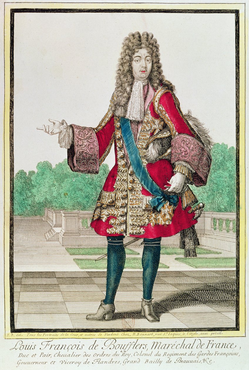 Marechal Louis Francois de Boufflers (1644-1711) de Robert Bonnart