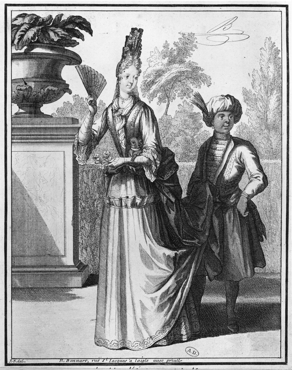 Vestido de nobre, final do século XVII de Robert Bonnart