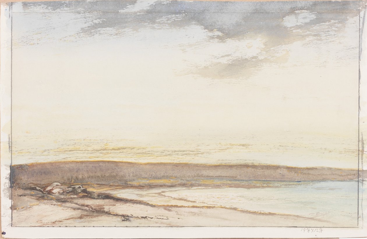 Errait, Costa de Mull (lápis e aguarela (lavar) sobre papel (colado no cartão)) de Robert Burns