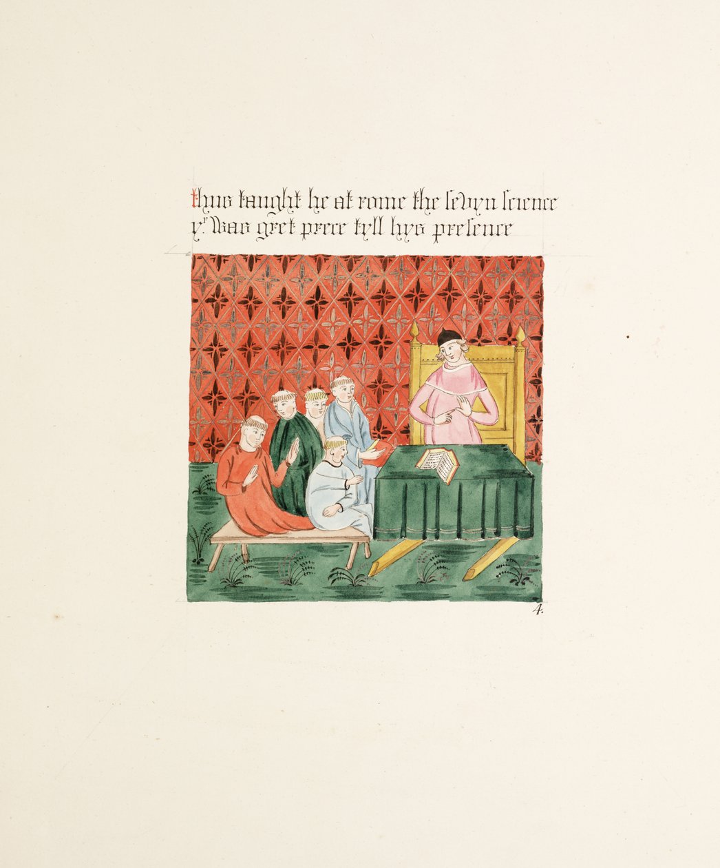 Ms. New Coll 380, f13r. As antiguidades da Igreja Catedral de Santa Maria, Carlisle, desenhada por Robert Carlile, 1795 (caneta e tinta sobre papel) de Robert Carlile
