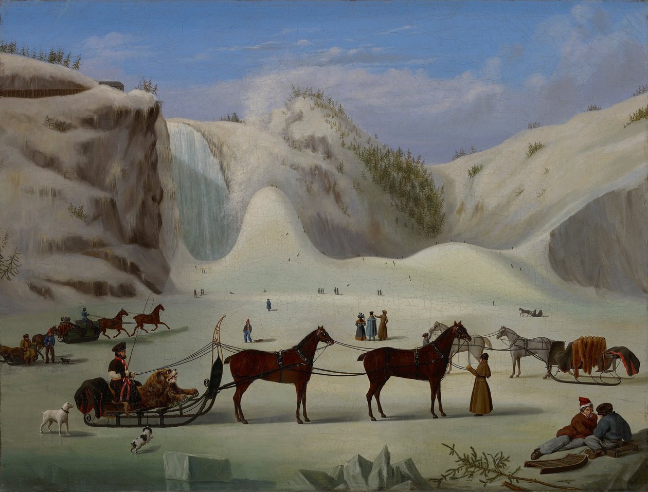 O Cone De Gelo, Montmorency Falls, Québec de Robert Clow Todd