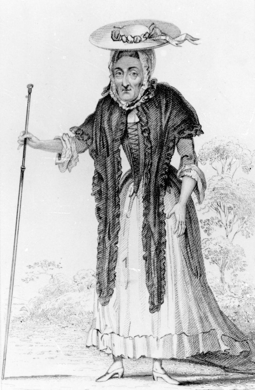 Jane Lewson, notável por sua idade e peculiaridades, 1821 de Robert Cooper