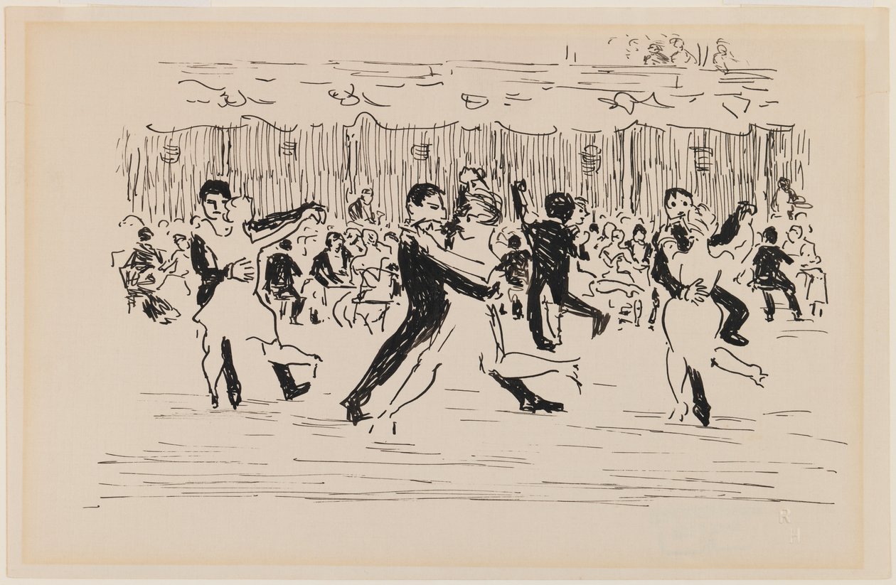 Cena de salão de baile (casais dançando) de Robert Cozad Henri