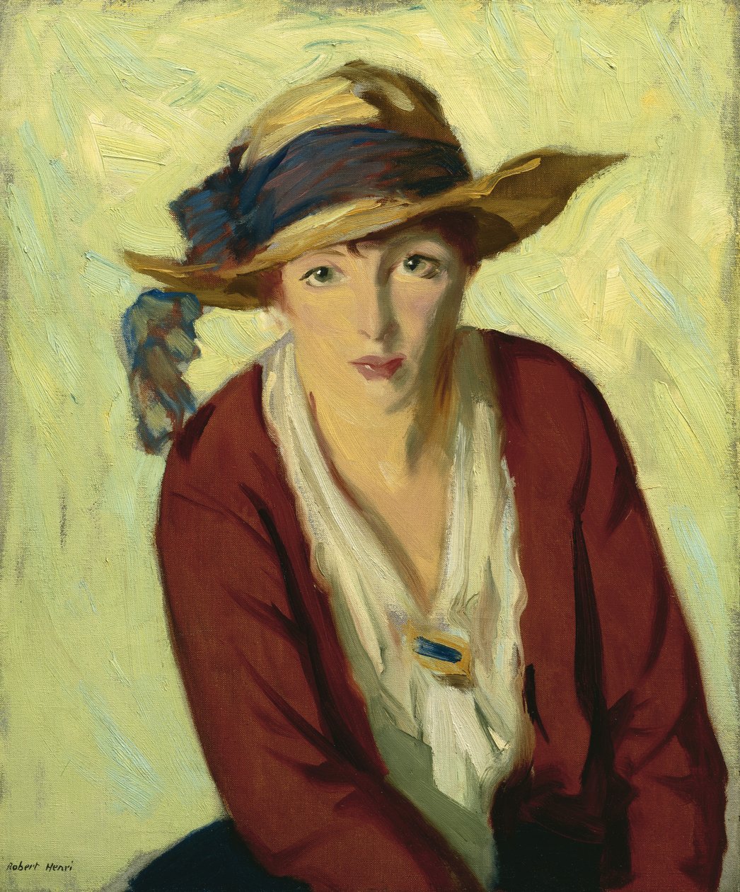O chapéu da praia, 1914 de Robert Cozad Henri