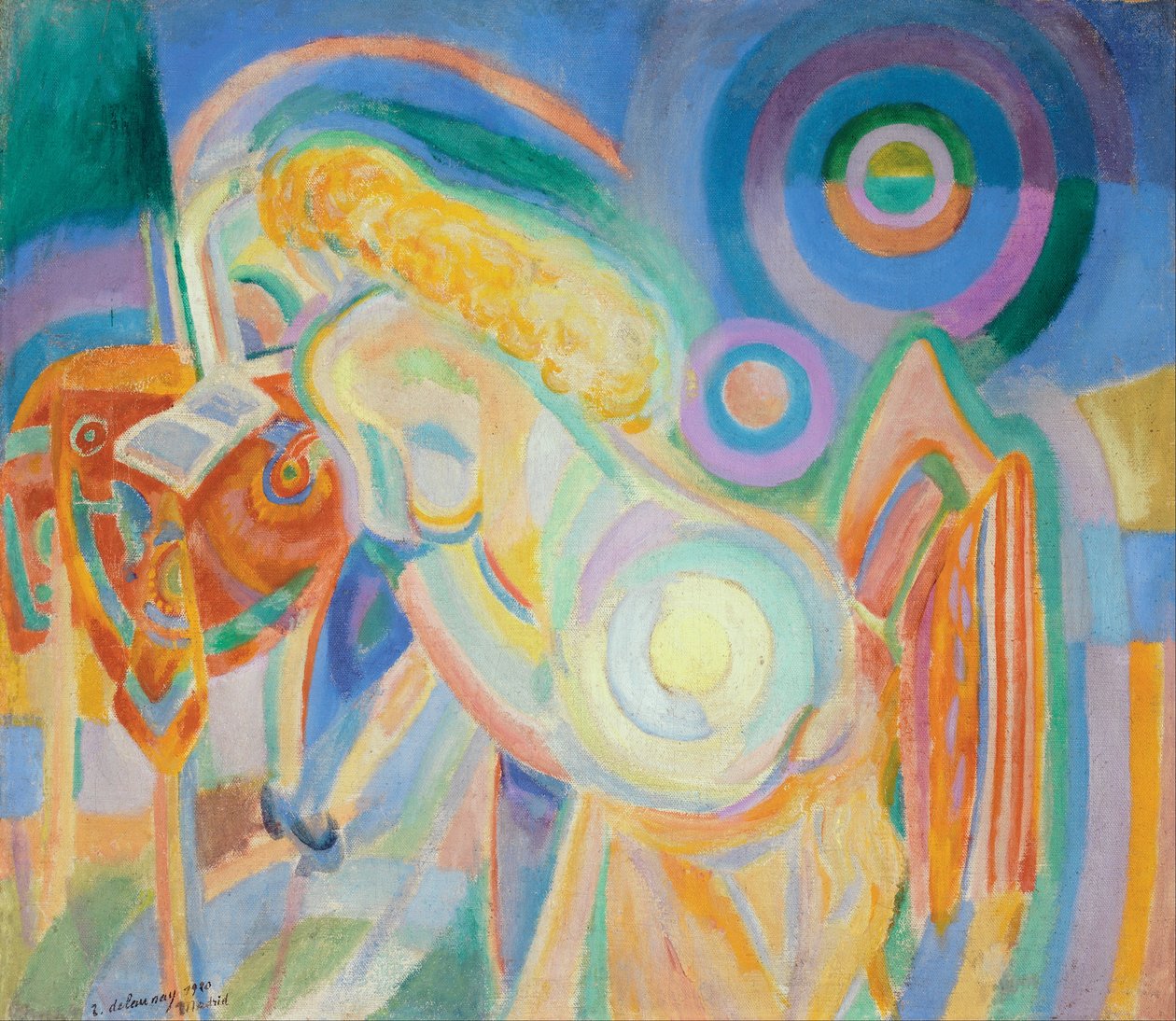 Leitura de mulher nua (leitura de mulher nua) de Robert Delaunay